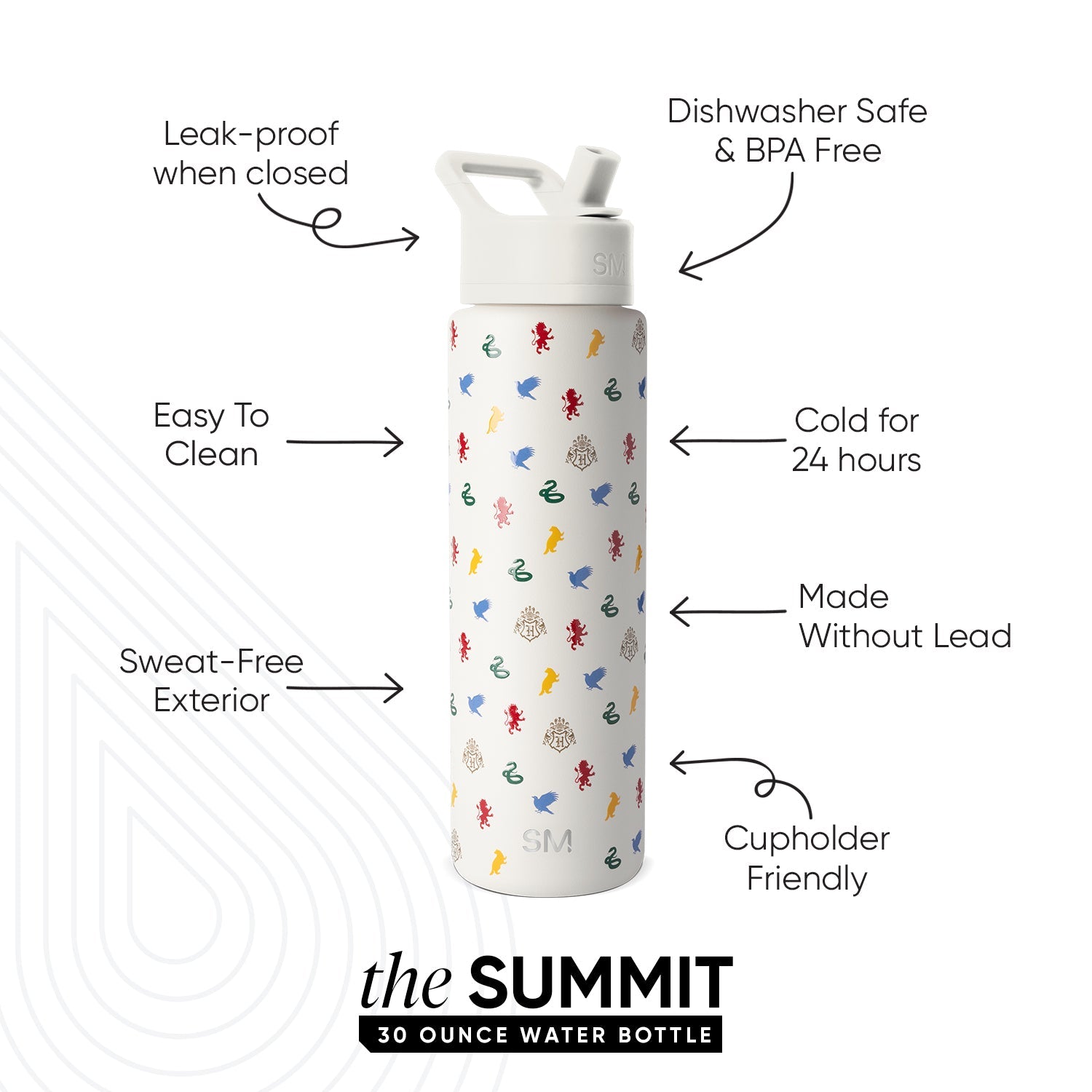 Summit Water Bottle with Straw Lid